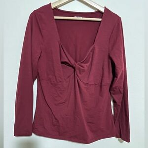 ☀️ Old Navy Maroon Long Sleeve Top
